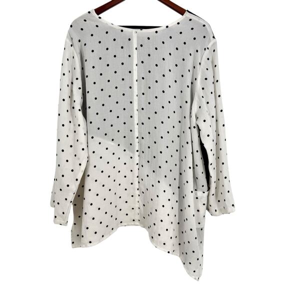 Fridaze Linen Redefined Plus Size 2X Wearable Art Artsy Blouse Shirt Top Beach - Picture 7 of 7